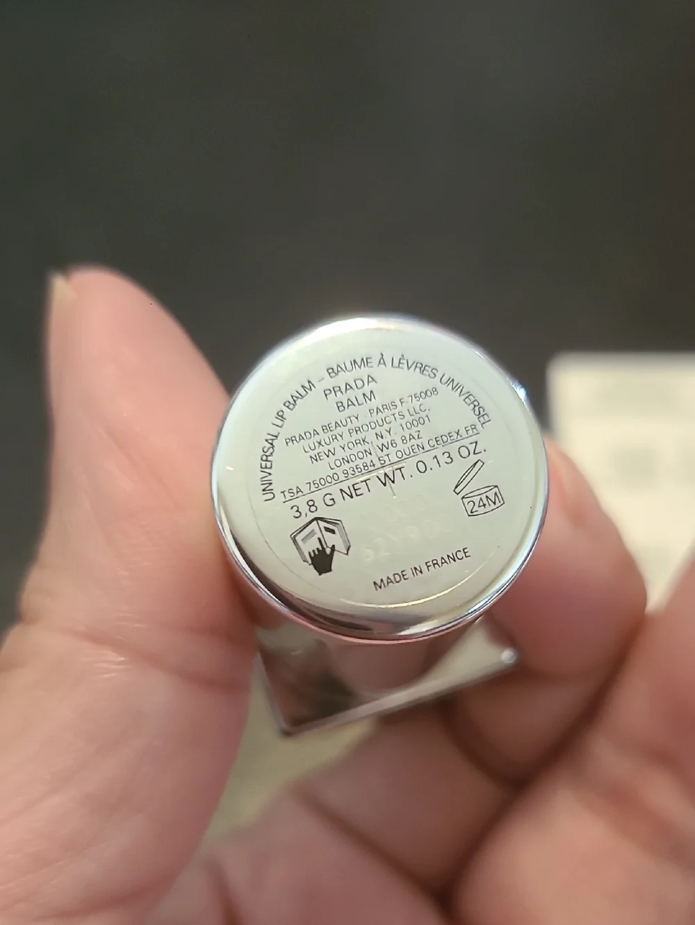 Prada Beauty Moisturizing Lip Balm 000 Universal (clear) NIB